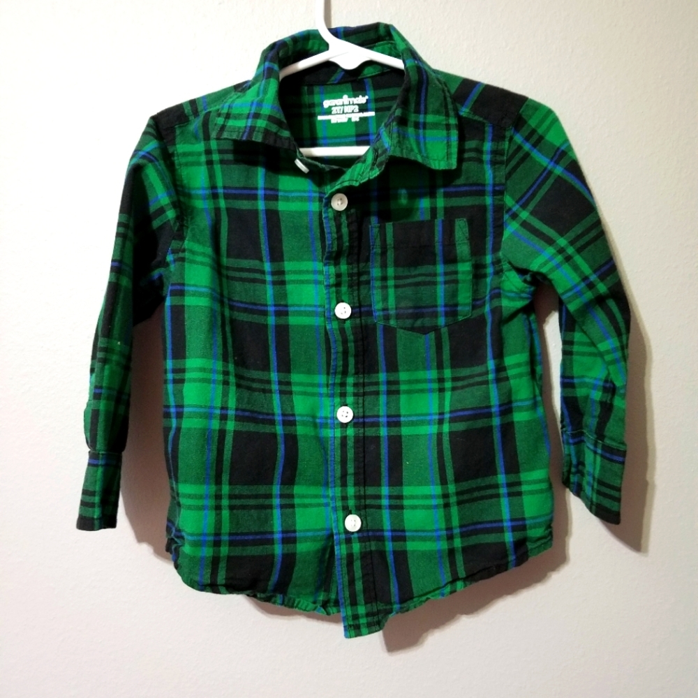 Green plaid flannel